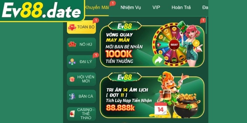 Bữa tiệc khuyến mãi đa dạng và phong phú