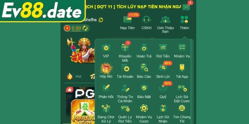 Quy định cơ bản khi rút tiền EV88